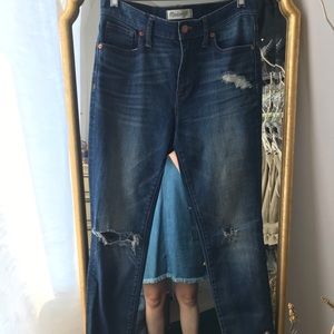 Madewell highriser skinny ripped